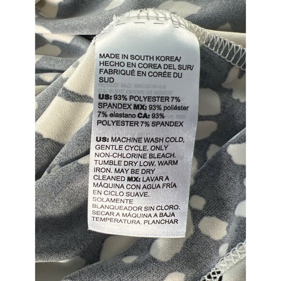 Chicos Easy Chic Cami Top Women 4 Sleeveless Abstract Print Classic Black Cream - Picture 7 of 8